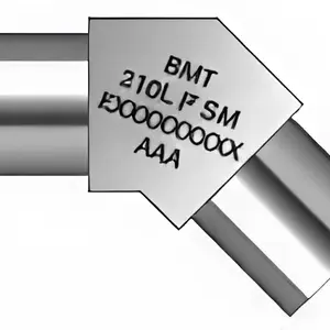 SM2HE6 - Stainless Steel 1/8" O.D. Micro 45° Elbow